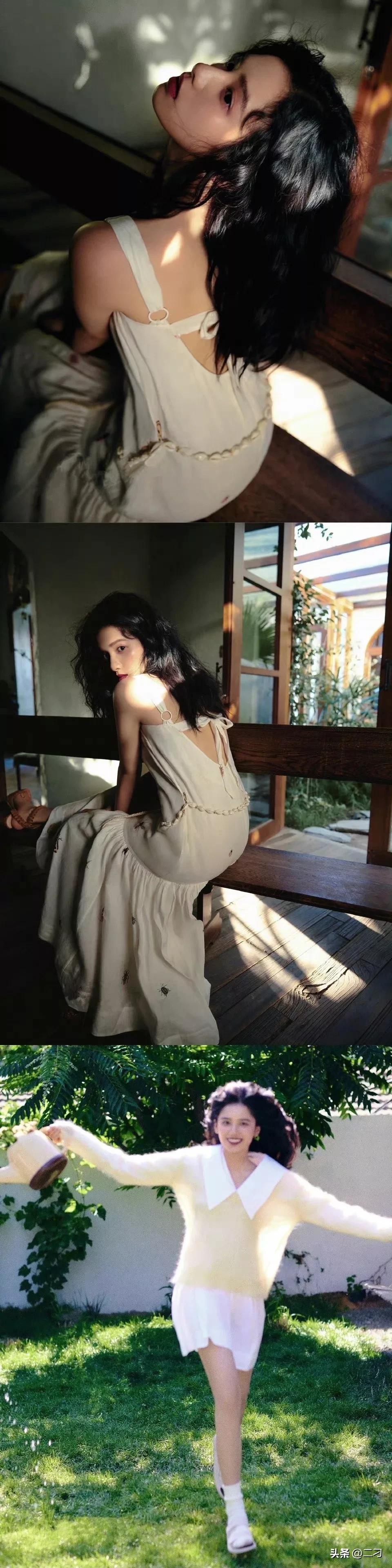 张婧仪 ​​​卷发造型真的好配