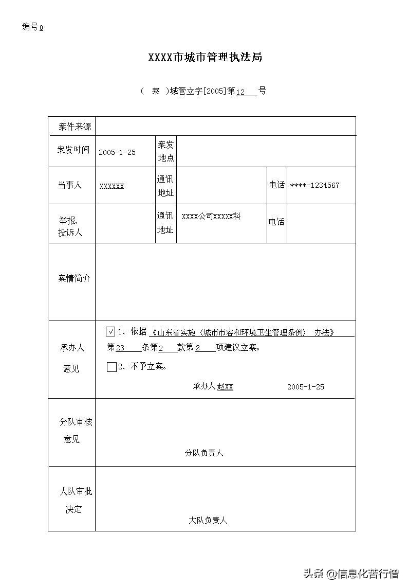 城市管理行政执法文书信息化管理系统软件开发设计解决方案