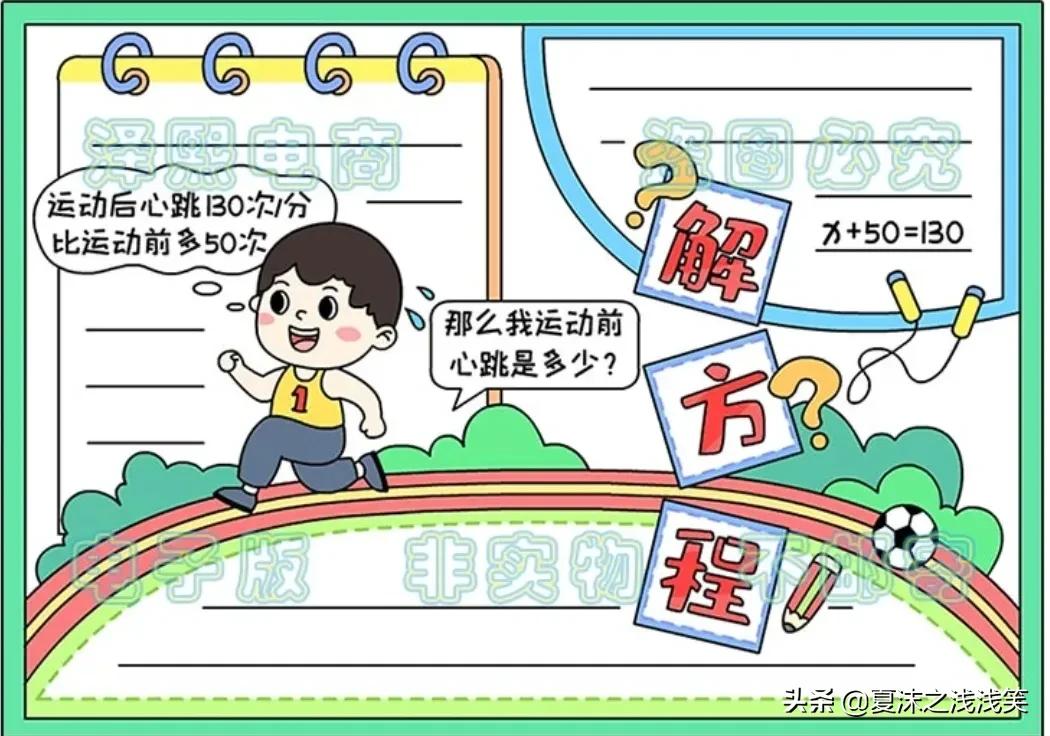 小学生数学常用手抄报200张