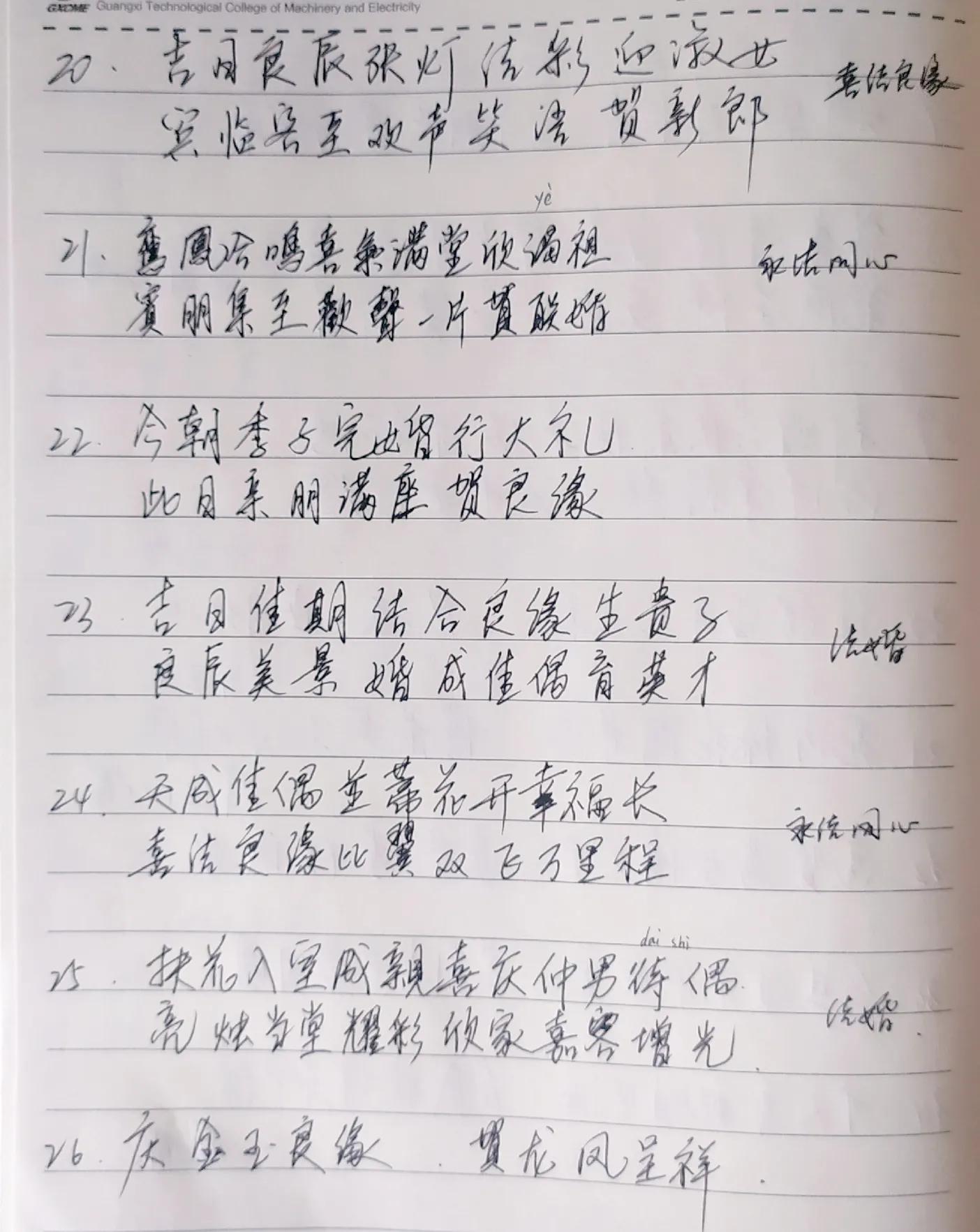 结婚对联摘录——大门联007