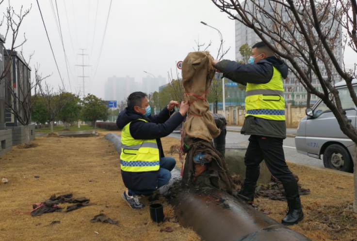 不惧风雪和严寒 武汉临空港服投集团全方位做好安全防范工作