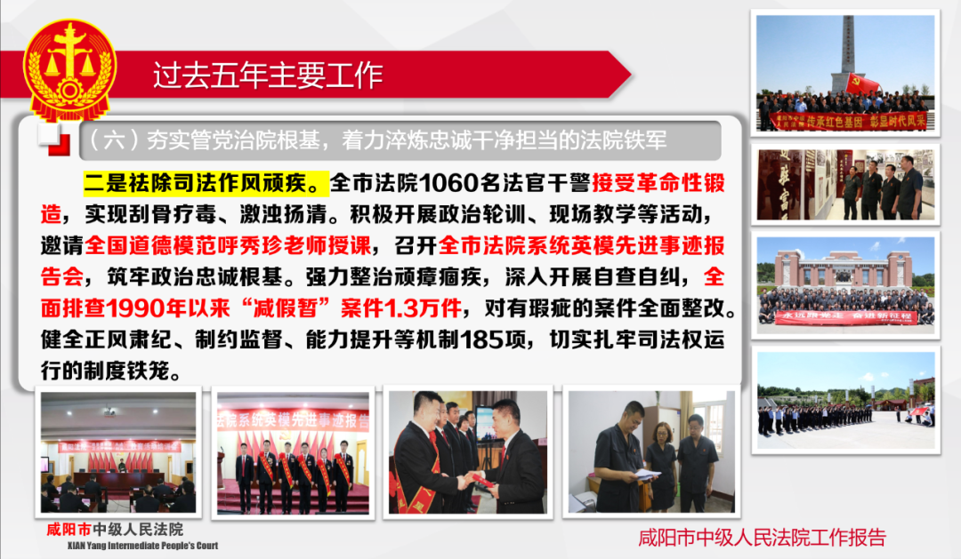 聚焦地方两会丨图解咸阳市中级人民法院工作报告