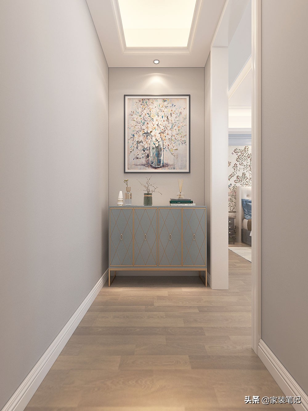 长沙夫妻三层别墅，选择装修简单的美式风格，家里面充满了温馨感