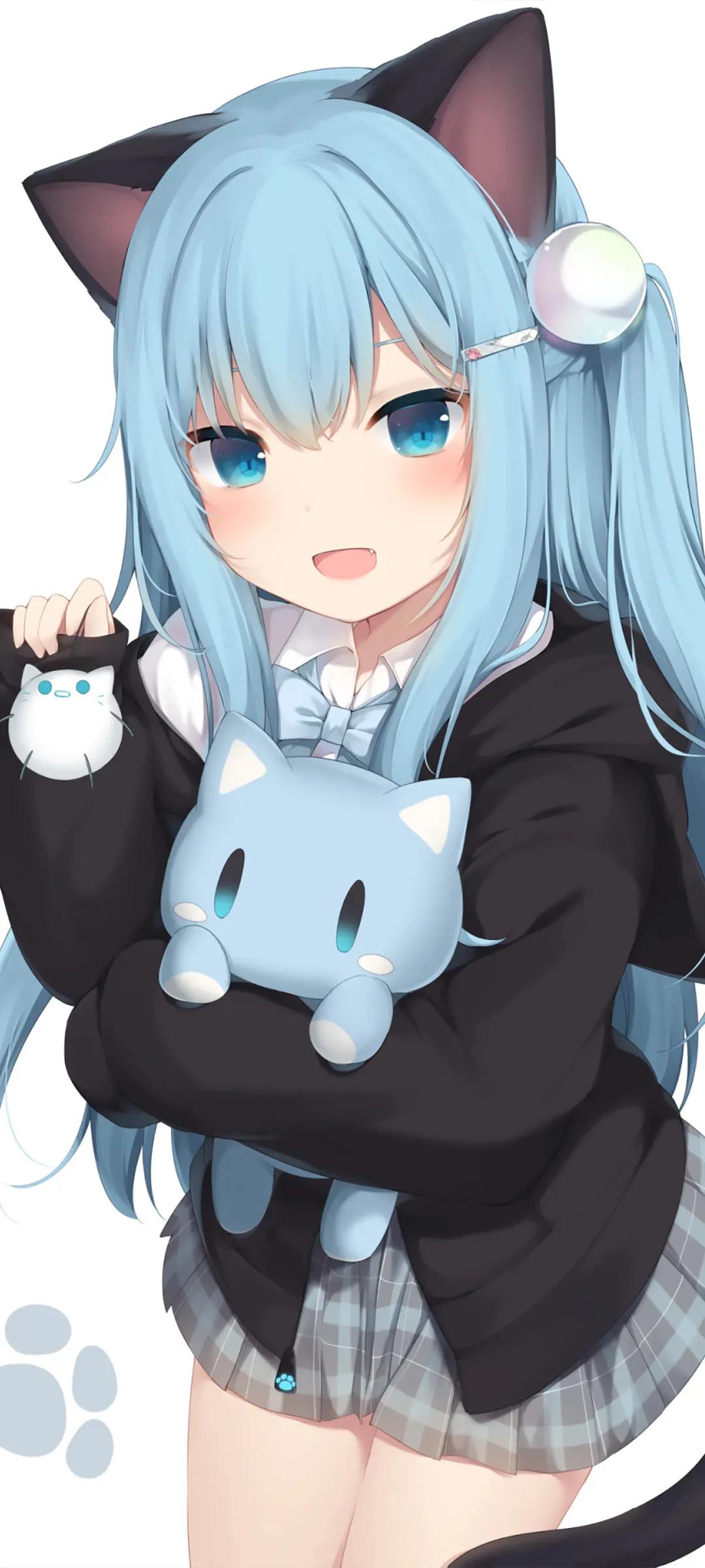 猫女二次元系列壁纸｜令人无法抗拒的萌神猫羽雫
