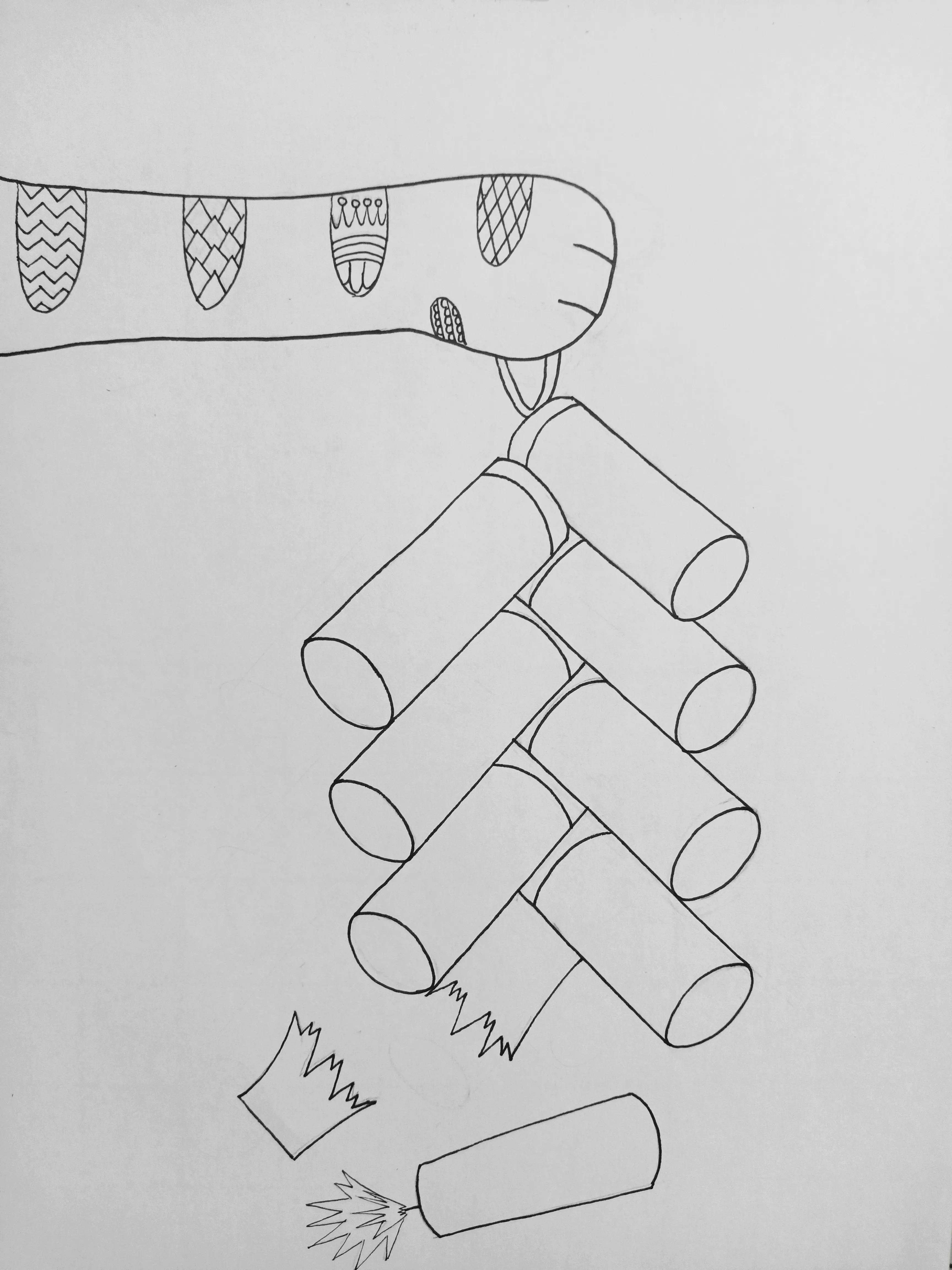 怎样画鞭炮_画鞭炮的教程_徐三seo