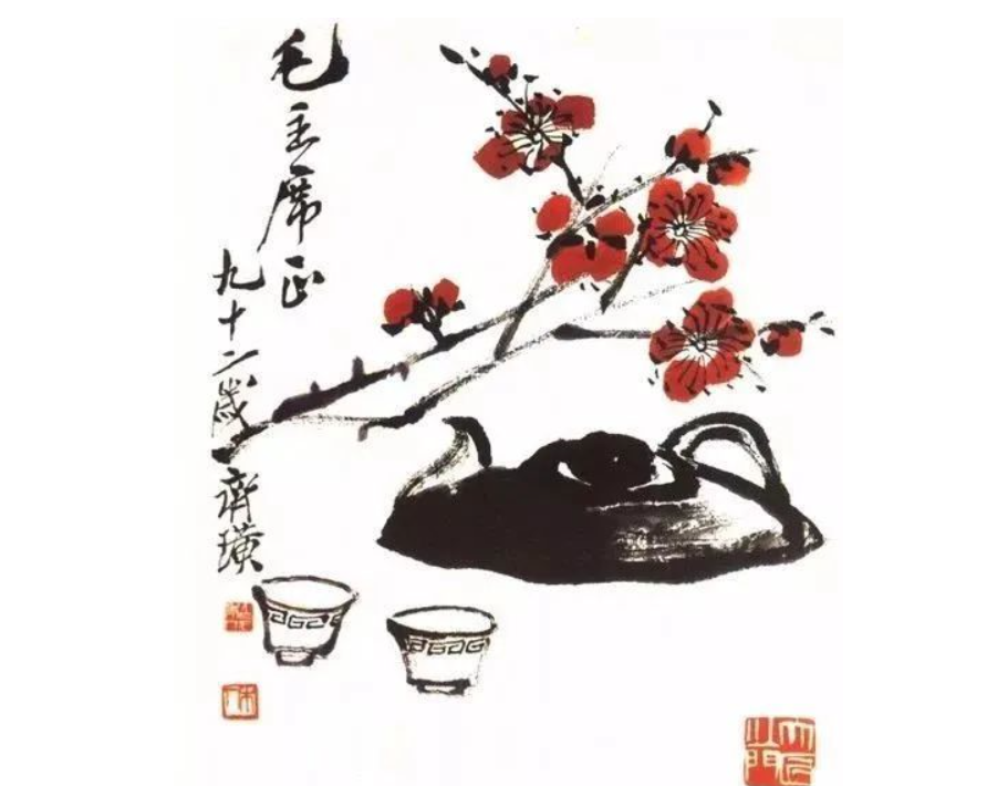 齐白石赠毛主席一幅老牛画，饮酒后欲抢回，毛主席：上面有我名字
