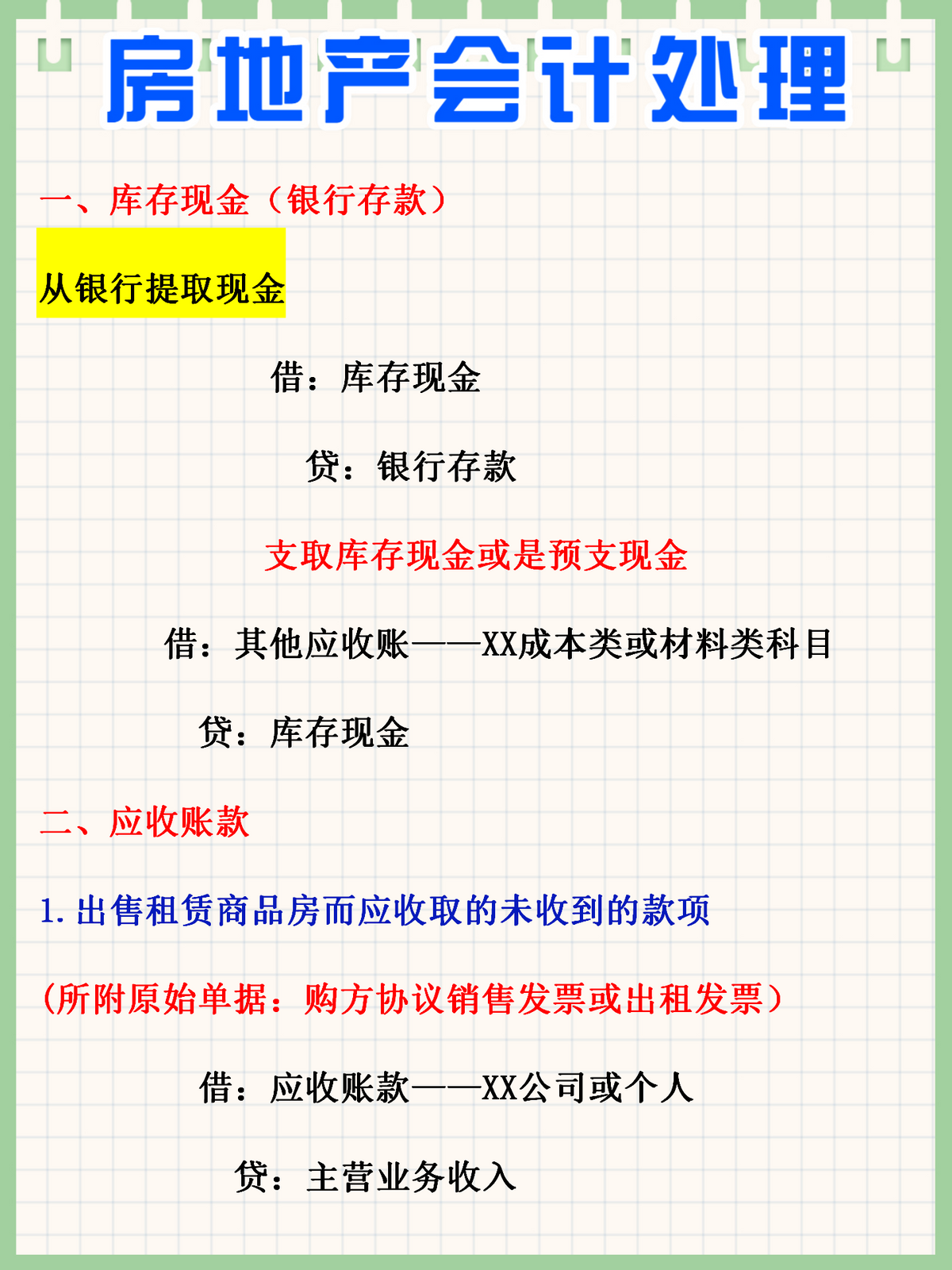 身为房地产会计，却不会账务处理？有这份账务处理流程，全搞定