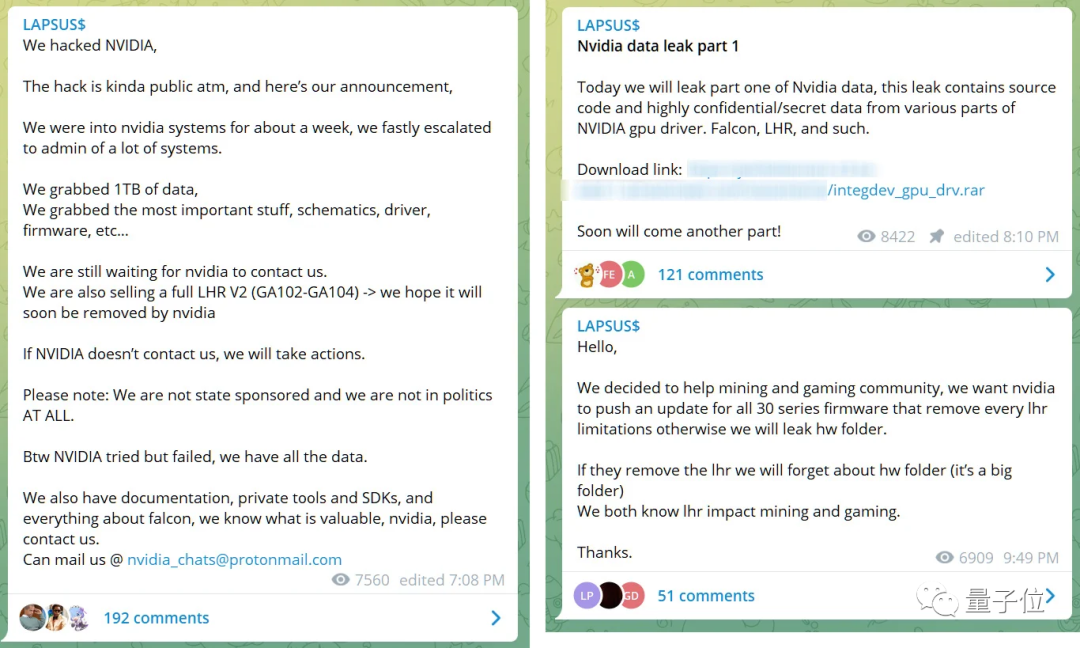 英伟达遭黑客最后通牒：今天必须开源GPU驱动，否则发1TB机密数据