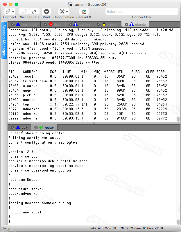 值得推荐的SSH终端工具：SecureCRT for Mac