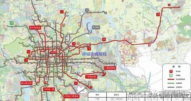 北京地鐵規劃2025高清(北京地鐵19號線二期規劃圖) - 愛book