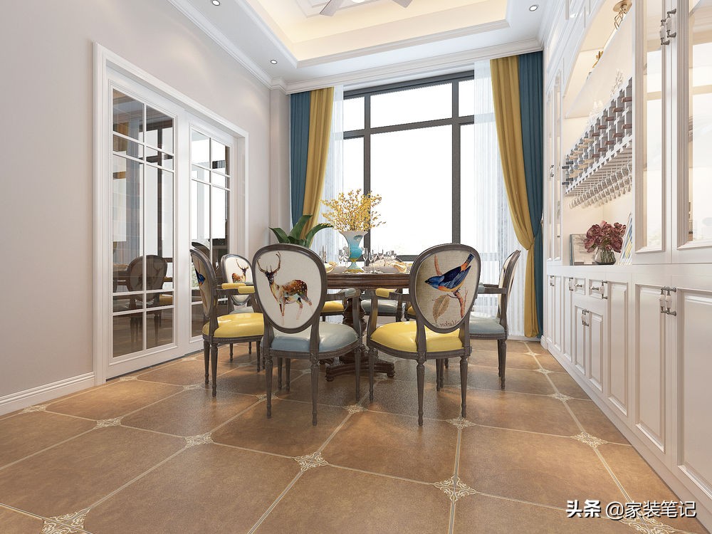 长沙夫妻三层别墅，选择装修简单的美式风格，家里面充满了温馨感