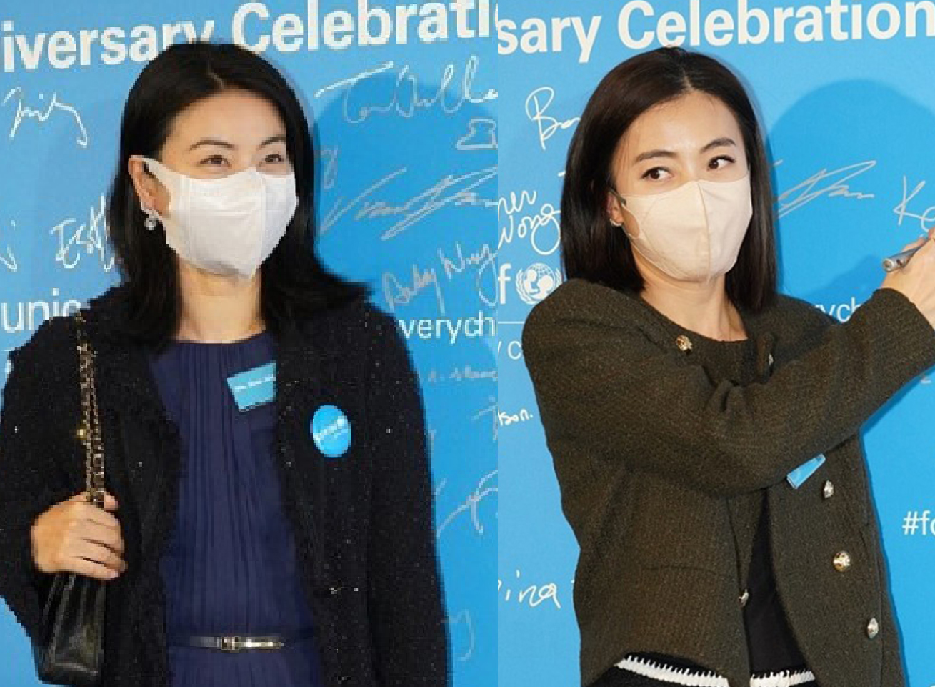 郭晶晶夫妇出席活动互动甜蜜，霍震霆活力满满，阔太甘比贵气十足