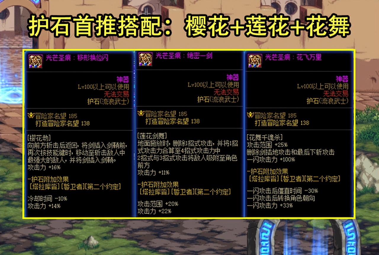 DNF：剑帝加点、护石搭配汇总！大十字必满，9保1樱花劫无争议