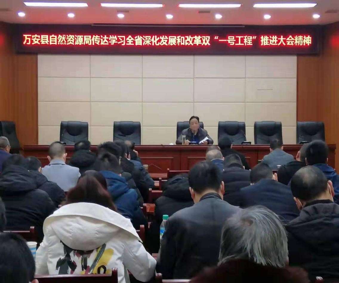万安县自然资源局贯彻落实全省发展和改革双“一号工程”精神
