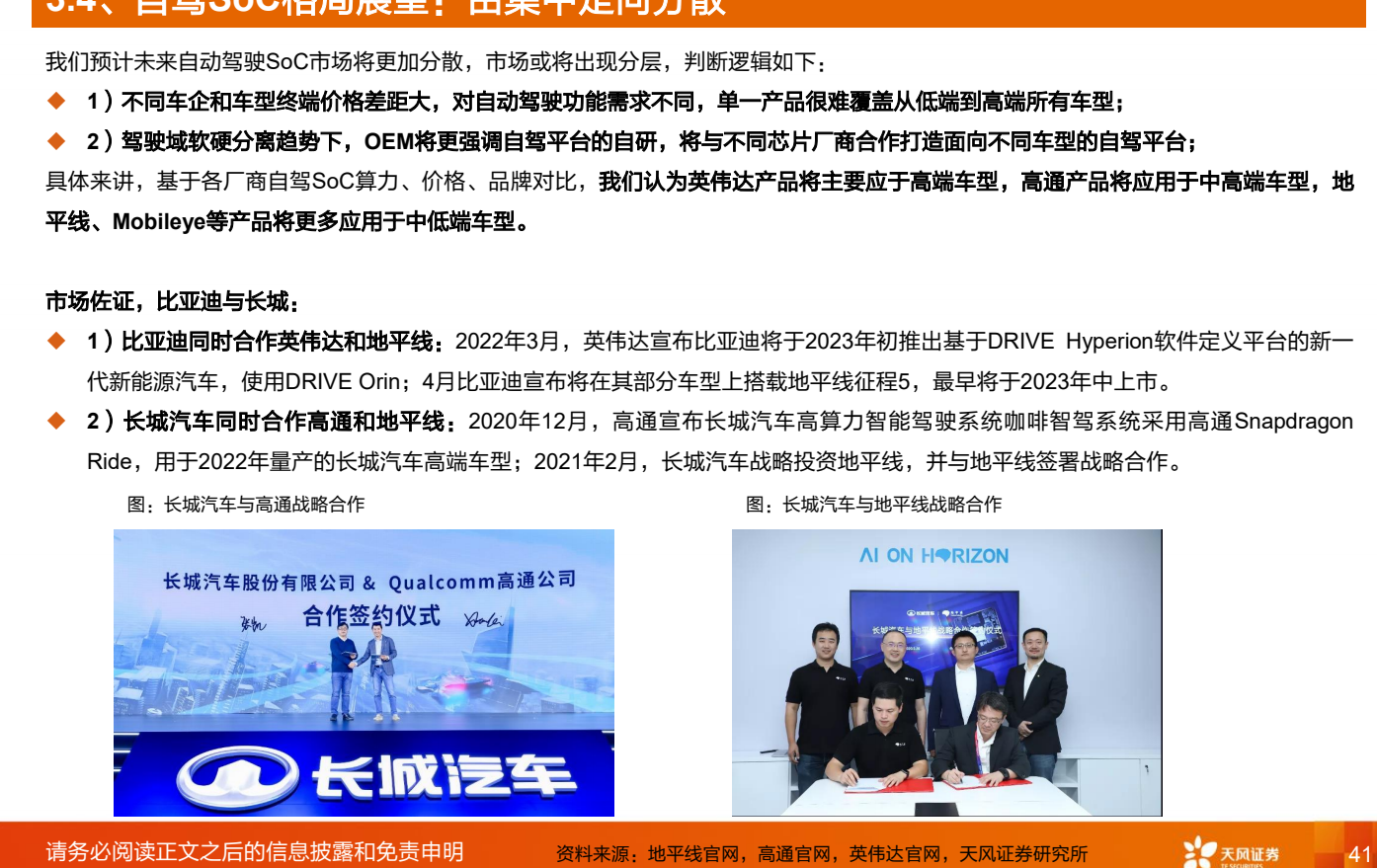 研报摘录-自动驾驶-重点公司汇总