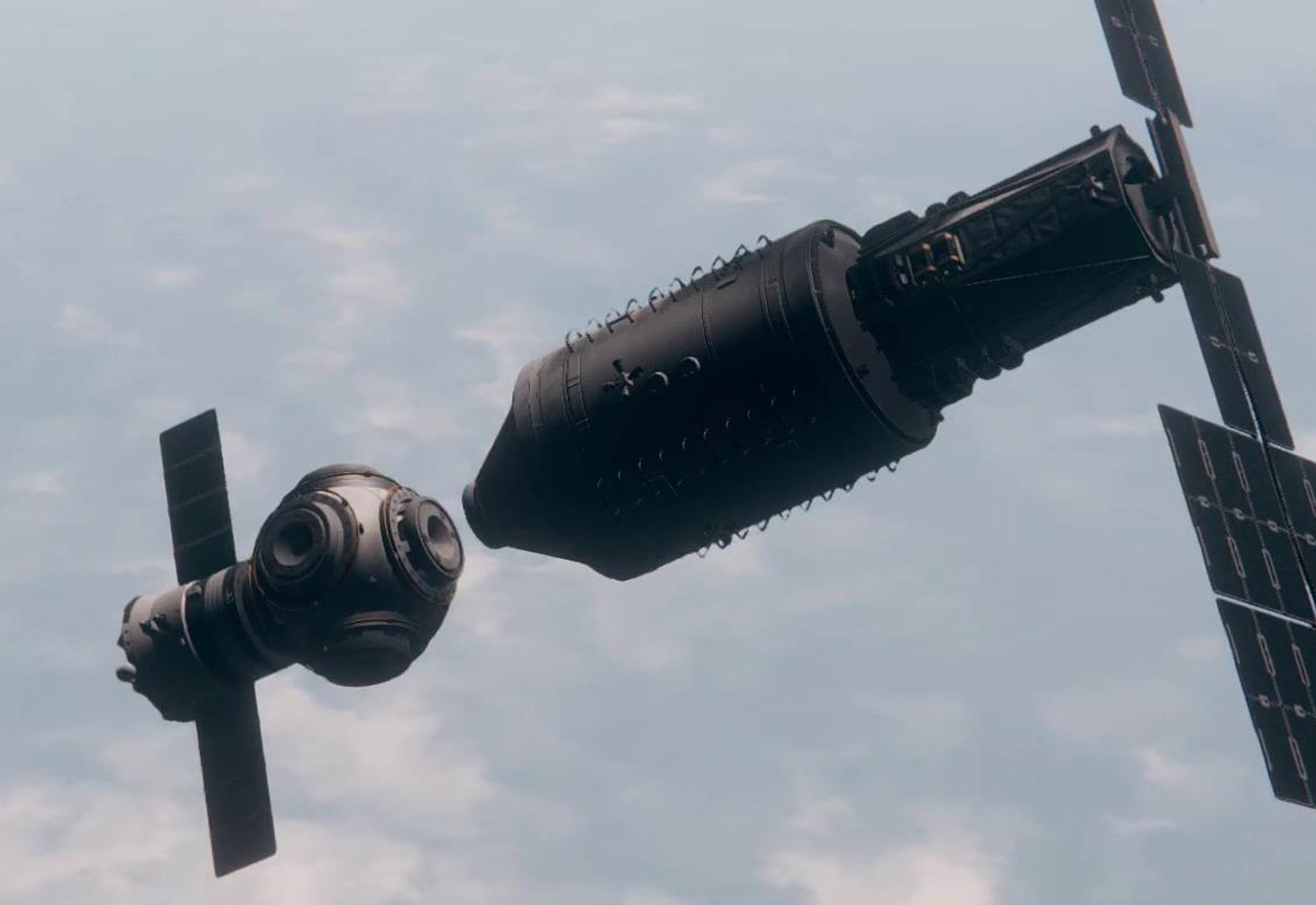 ���칬�ռ�վ֮����һ���ٶּ��ռ�վ���࣬���߶ԱȻ������