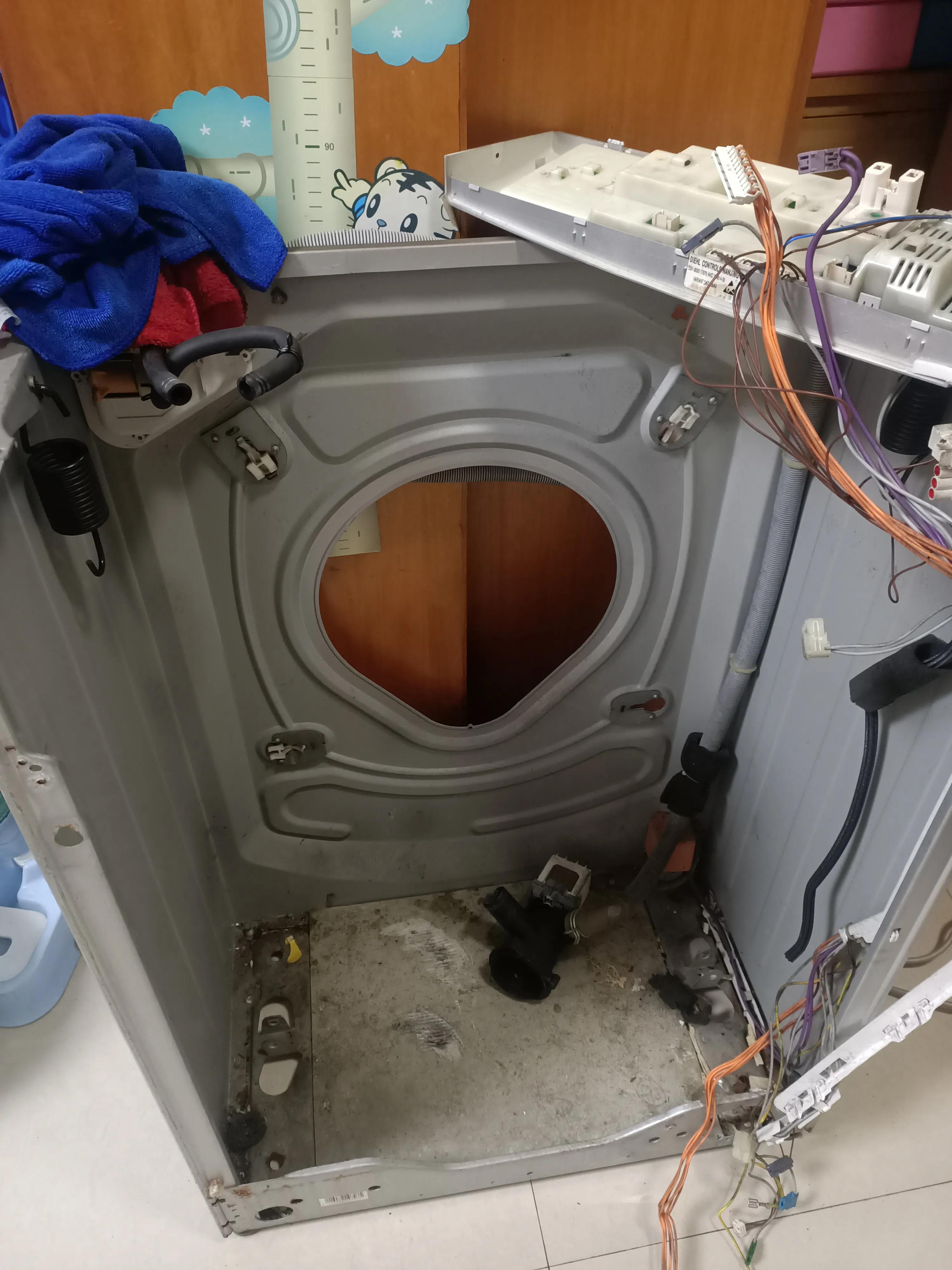 闲着没事,自己修理家里的西门子滚筒洗衣机