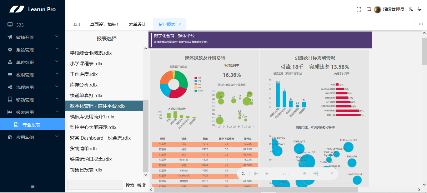 八大引擎驱动的LR.低代码开发平台