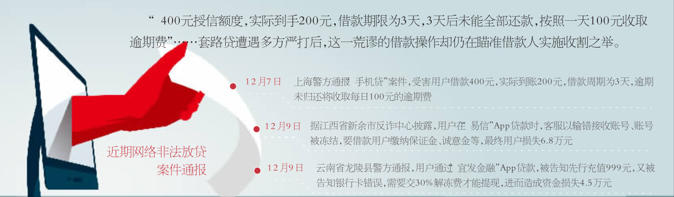 无需抵押、不看征信？网络非法放贷再抬头