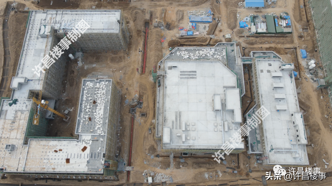 中原科技学院、体育中心、建安综保区、区二高航拍（2022.02）