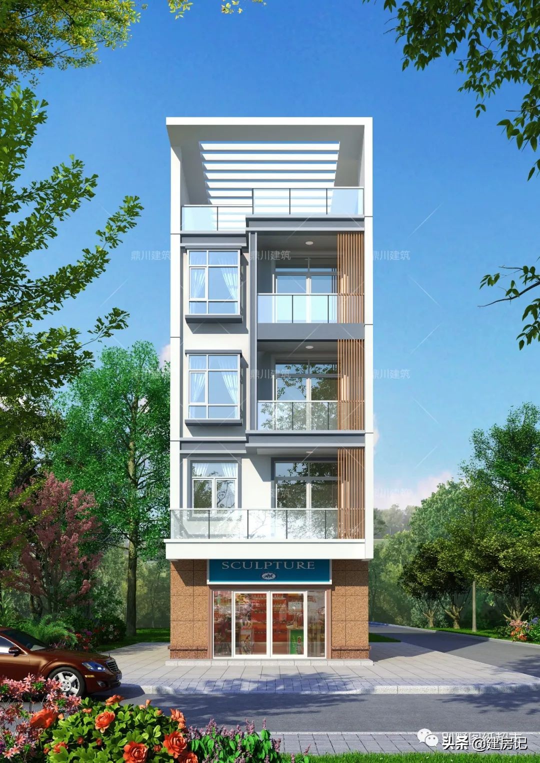 宅基地临街千万别浪费，江苏7套带商铺别墅，商住两用赚钱又安居