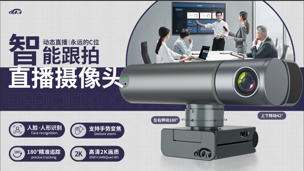 引领网络摄像头技术的革新，大眼猴智能跟拍直播摄像头