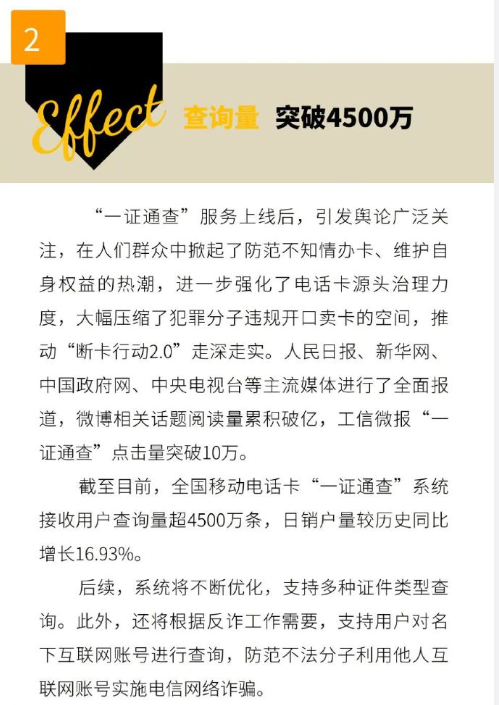 名下有几张电话卡一目了然！工信部一证通查查询量破4500万