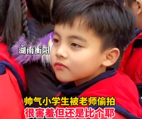 年度“最帅”小学生走红，天生一张主角脸，网友：我想等他长大