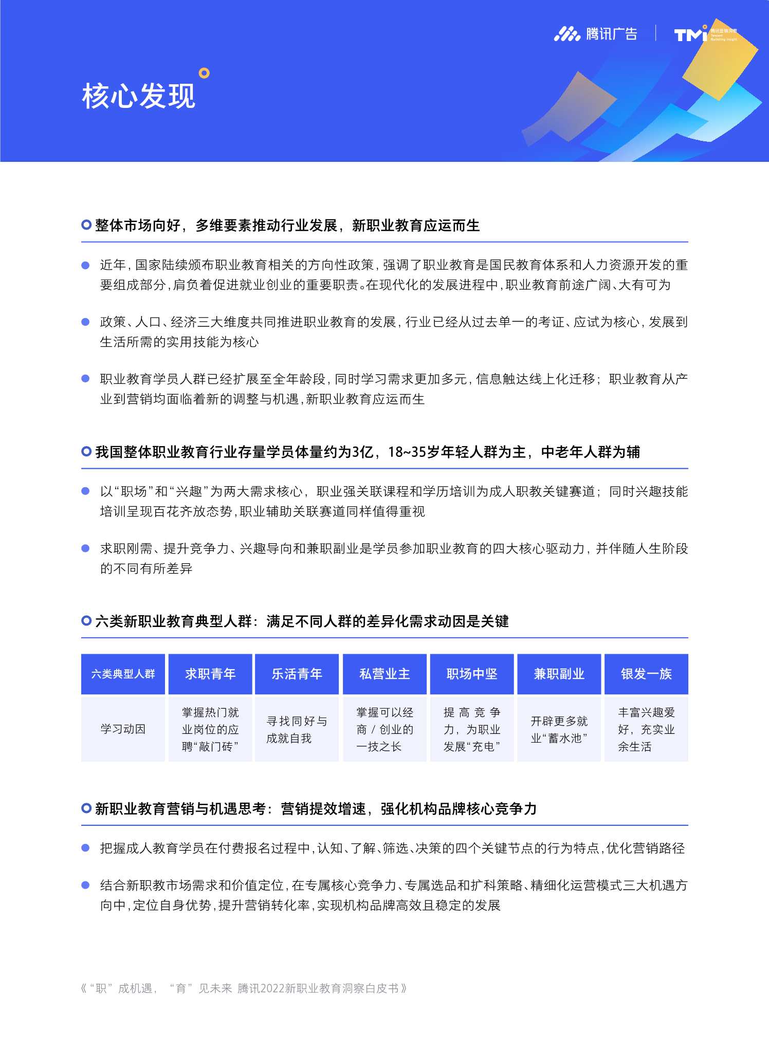 腾讯2022新职业教育洞察白皮书（51页）