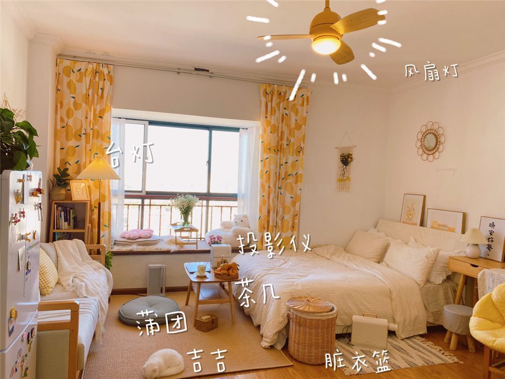 一位姑娘软装30㎡小家：空间虽然不大，但该有的都有了，还挺舒适