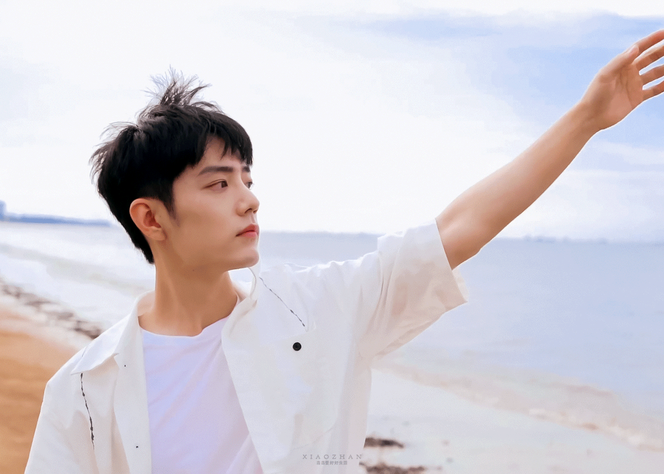 肖战海边的大片，真好看啊，满满的少年感