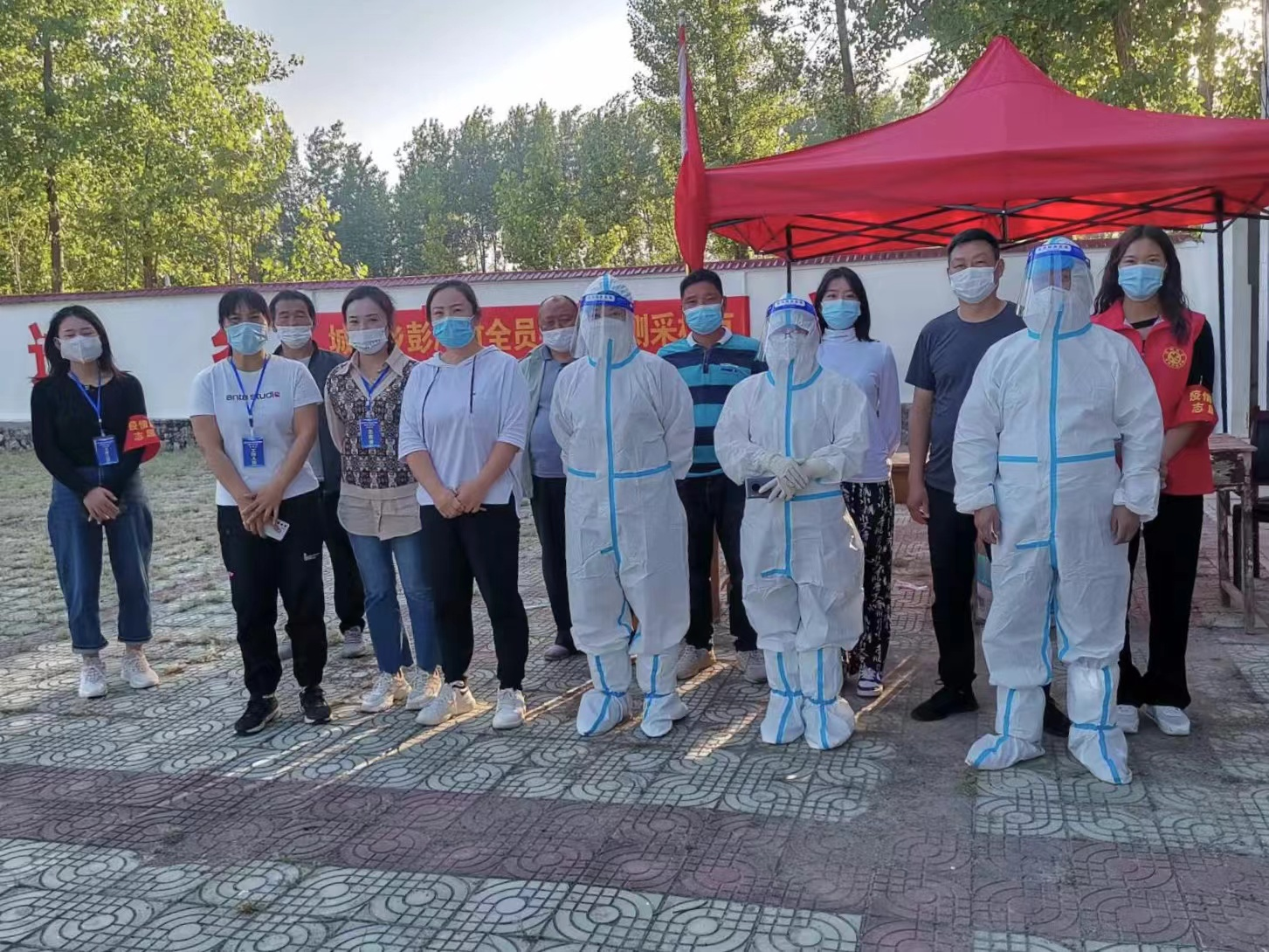 桐柏县城郊乡：“疫”心为民 二次全员核酸