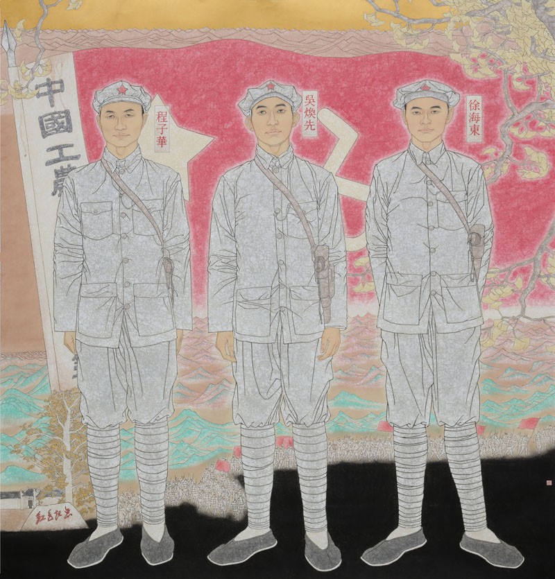 著名画家邹东升工笔人物作品欣赏