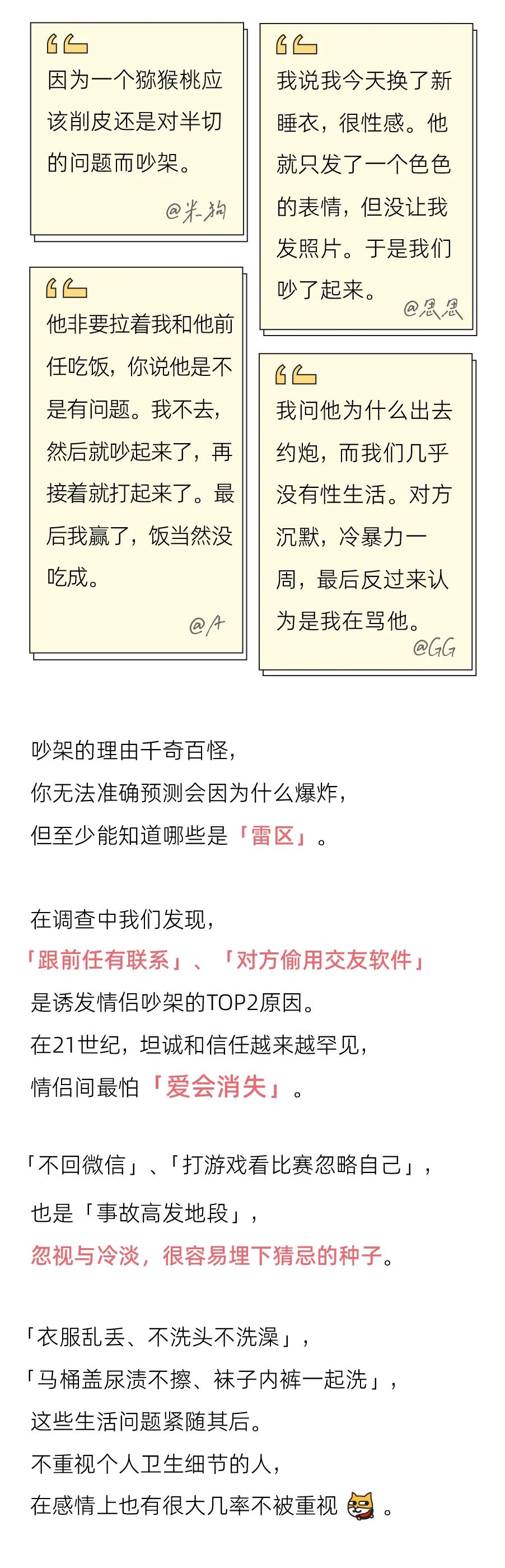 吵架都不会，还想谈恋爱？｜2021中国情侣吵架报告