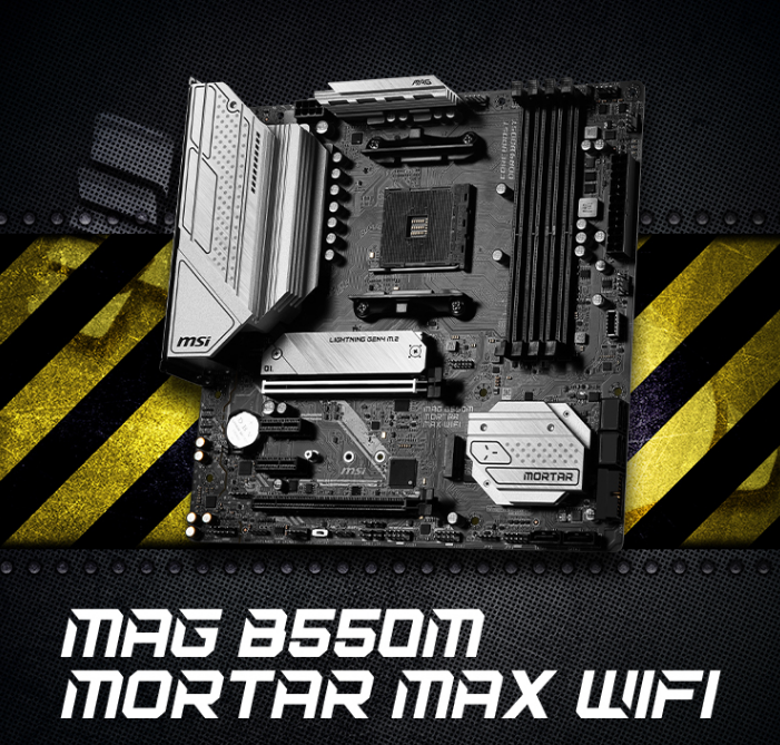 微星推出MAG B550M MORTAR MAX 主板：散熱與無線網(wǎng)卡升級