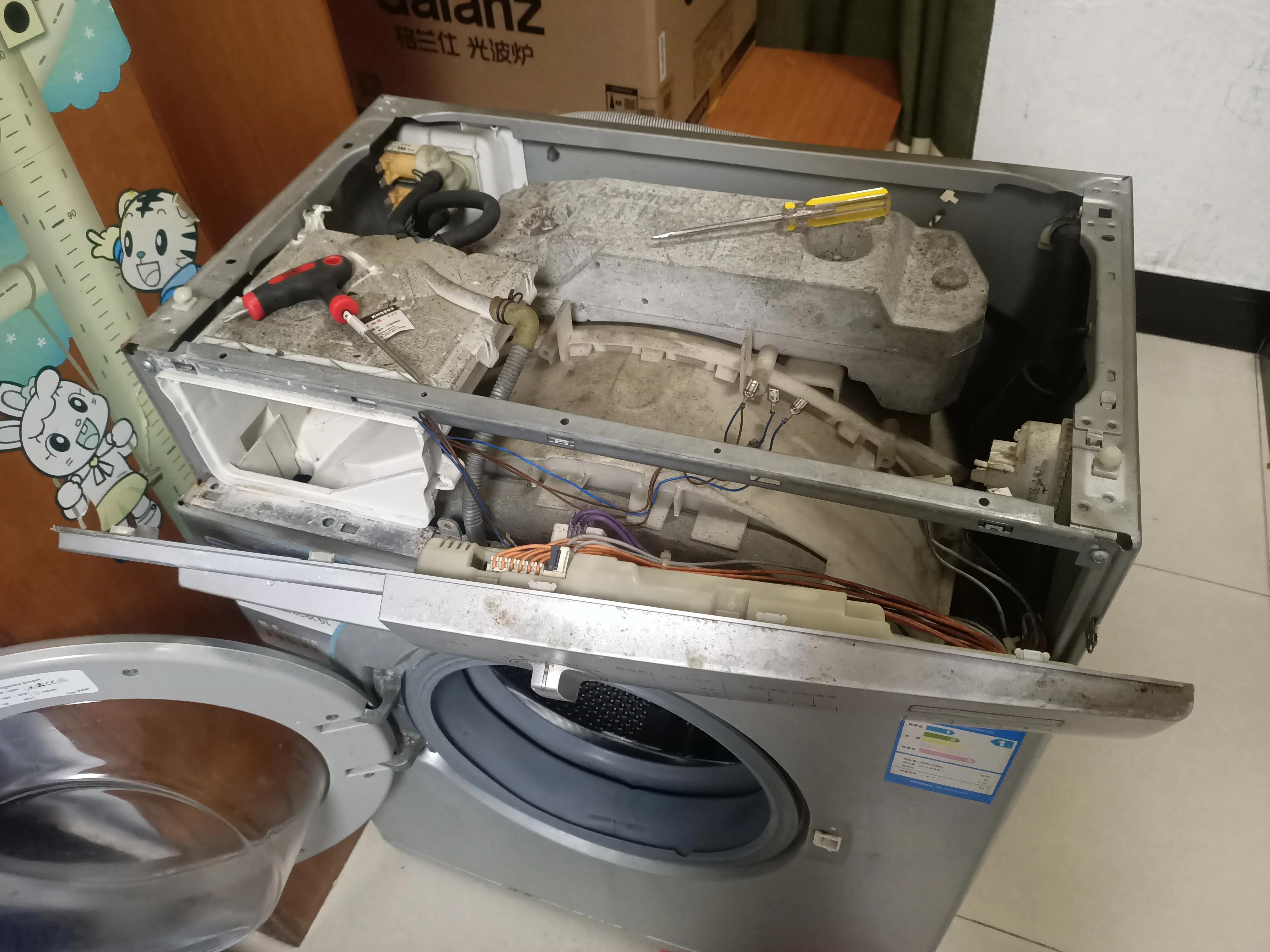 句容西门子洗衣机维修(分享己修理家里的西门子滚筒洗衣机)-同城快修