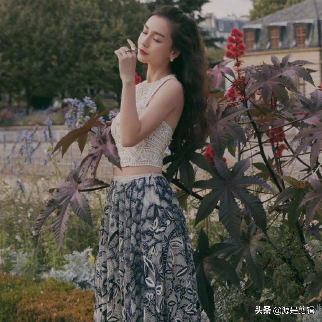 杨颖angelababy宛如孔雀起舞般的美丽