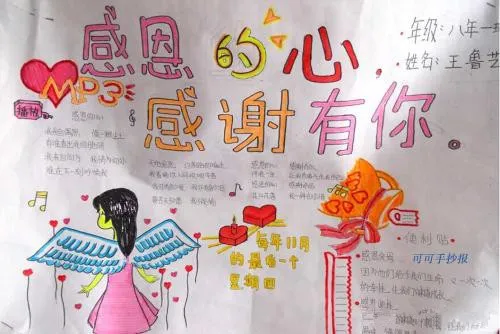 感恩节手抄报图片大全