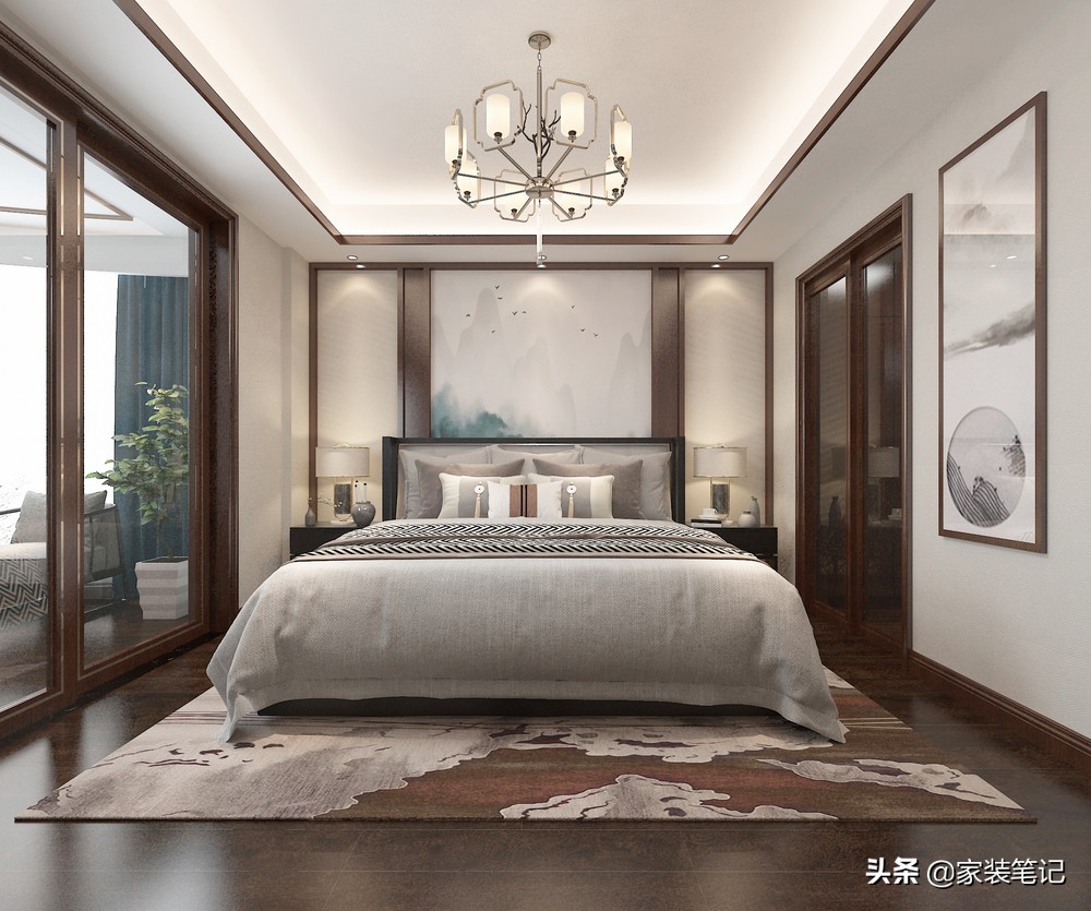 中式装修的“天花板”来了，客厅挂字画，让空间显得高级又很舒适