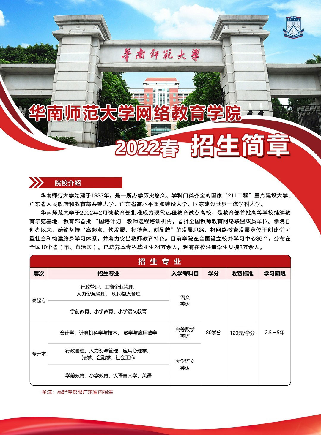 华南师范大学成人高等教育学士学位条件，统考英语80代替学位英语