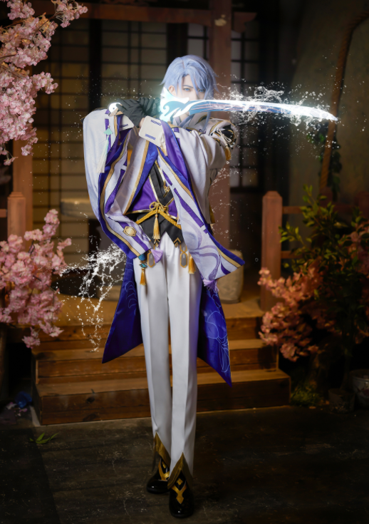 男装大佬集体出动COS《原神》神里绫人-哪边嗨