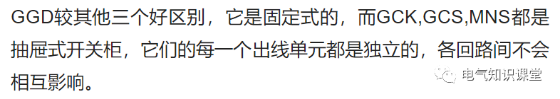 图文并茂详解：GCS、GCK、MNS、GGD配电柜的使用和区别