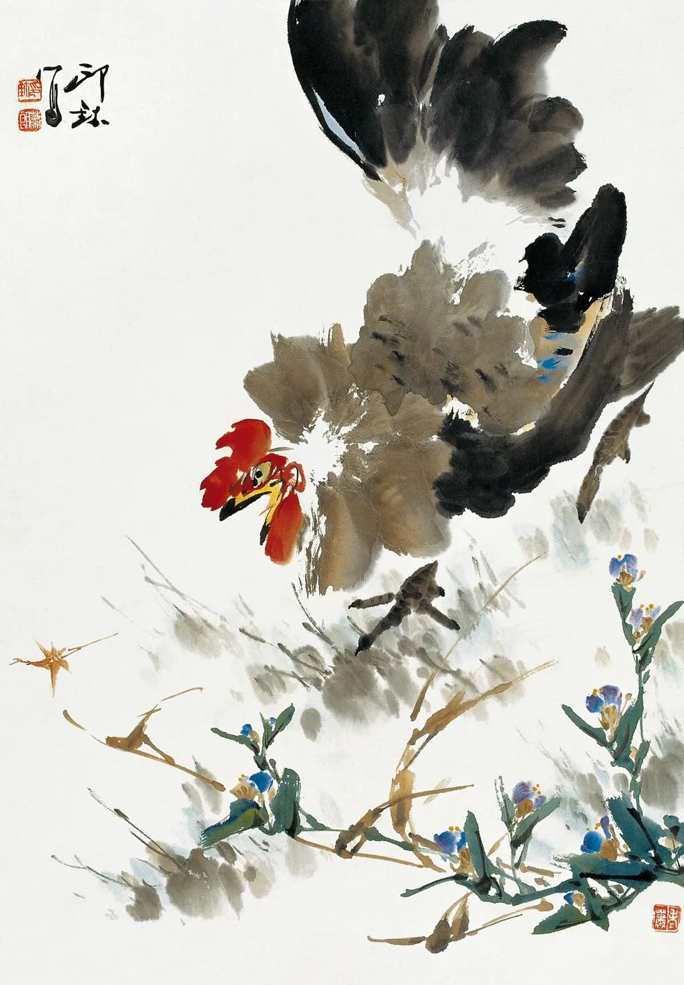 萧朗笔下的鸡:雄鸡赳赳,母鸡柔柔