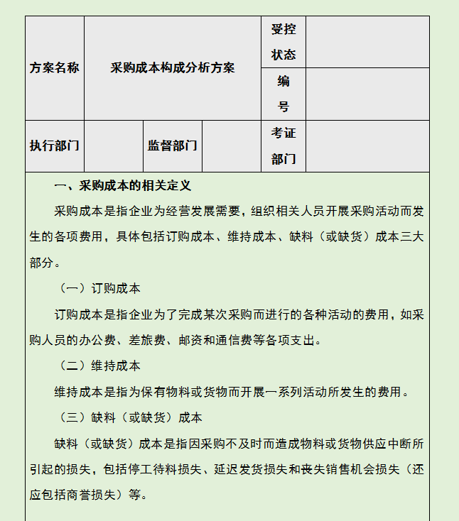 资深成本会计整理的：成本费用控制精细化管理，每个要点都很详细