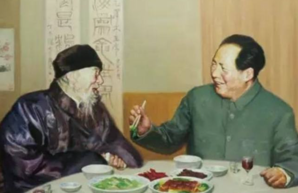 齐白石赠毛主席一幅老牛画，饮酒后欲抢回，毛主席：上面有我名字