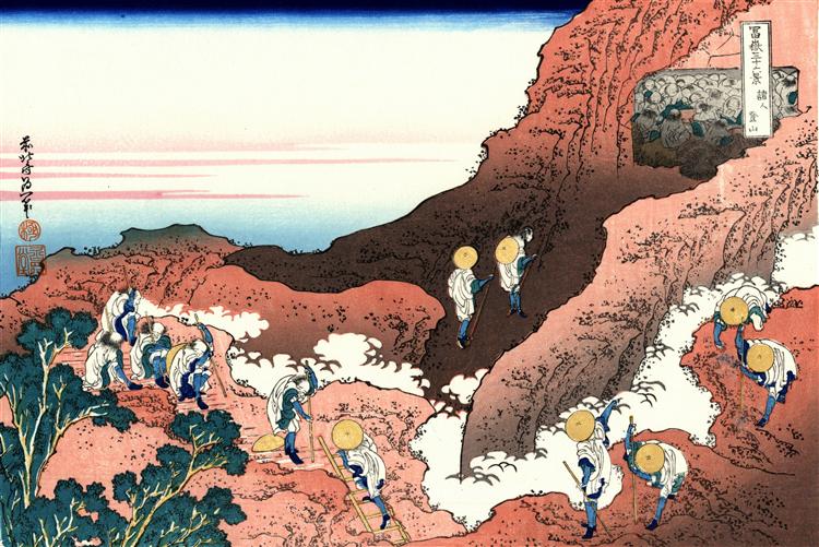 日本江户时代后期浮世绘画家葛饰北斋