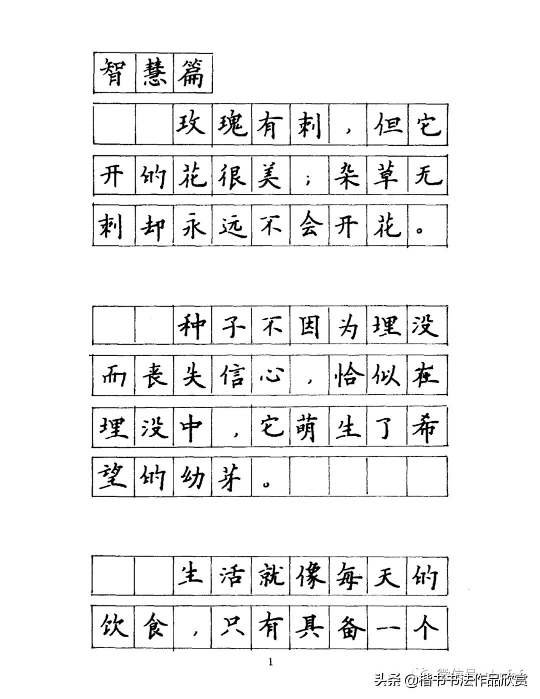 名人名言硬笔书法钢笔字帖