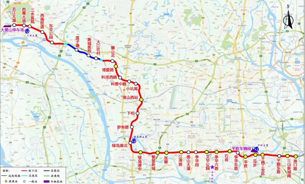 445.75亿！佛山投巨资，建一条骨干地铁线，连接南海、禅城、三水