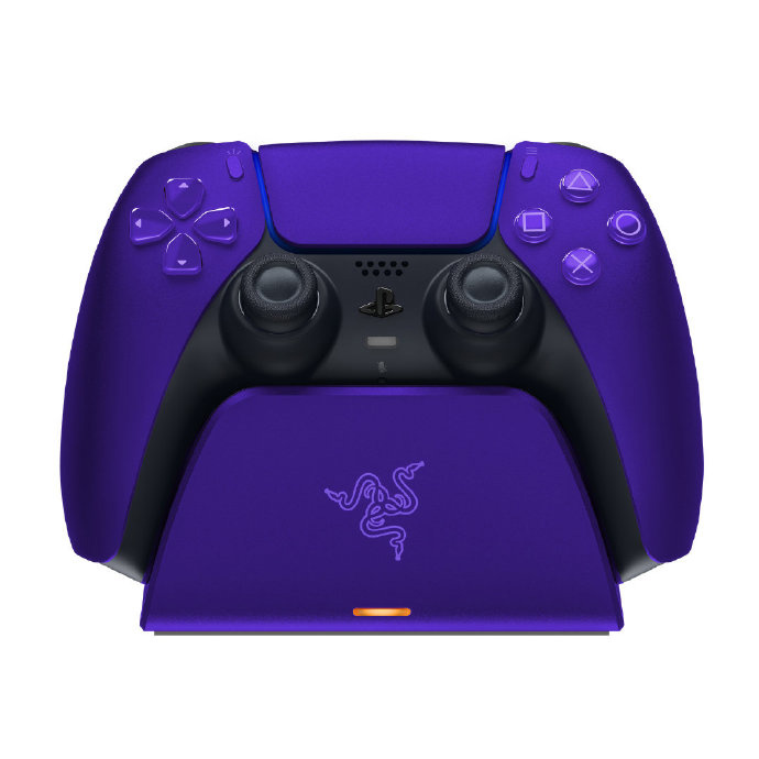 雷蛇发布 PS5 手柄专用雷蛇快充底座 蓝、紫、粉配色