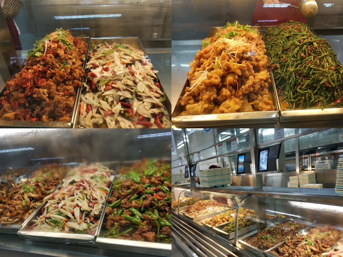 6个国家的大学食堂盘点，美国热量高，韩国小菜多，再看看中国的